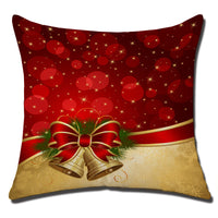 HKM-708883 Christmas Cushion Cover - Cotton and Linen Holiday Pillowcase, 45x45cm, 3D PP Cotton Filling