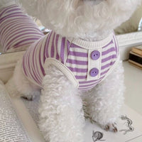 HKM-708947 Colorful Summer Stripe Pet Tank Top for Stylish Comfort