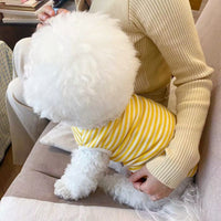 HKM-708947 Colorful Summer Stripe Pet Tank Top for Stylish Comfort