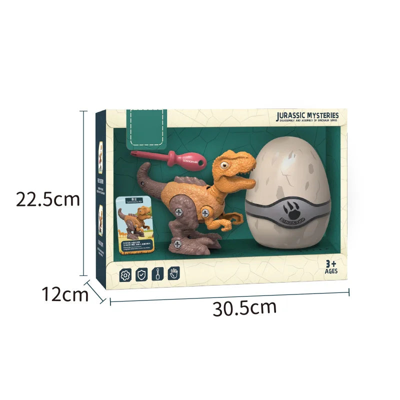 HKM-709139 Dinosaur Take Apart Toy Set with Drill – Assembled Tyrannosaurus Dino Egg Assembly for Kids 2-6 Years