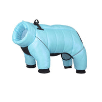 HKM-709203 Warm Waterproof Dog Down Jacket for Small Dogs - Cotton Two-Leg Design for Winter Comfort
