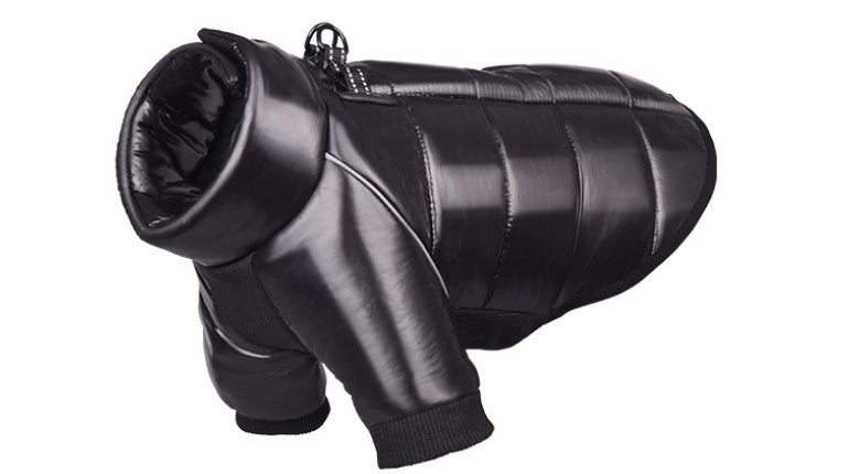 HKM-709203 Warm Waterproof Dog Down Jacket for Small Dogs - Cotton Two-Leg Design for Winter Comfort