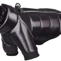 HKM-709203 Warm Waterproof Dog Down Jacket for Small Dogs - Cotton Two-Leg Design for Winter Comfort