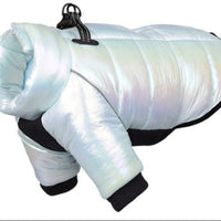HKM-709203 Warm Waterproof Dog Down Jacket for Small Dogs - Cotton Two-Leg Design for Winter Comfort