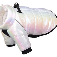 HKM-709203 Warm Waterproof Dog Down Jacket for Small Dogs - Cotton Two-Leg Design for Winter Comfort