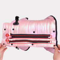 HKM-709203 Warm Waterproof Dog Down Jacket for Small Dogs - Cotton Two-Leg Design for Winter Comfort