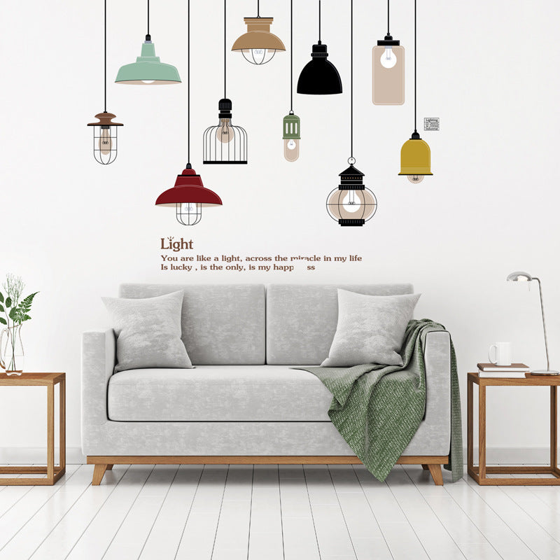 HKM-709267 Large Environmentally Friendly Removable Waterproof Cartoon Wall Sticker for Living Room and Bedroom Decor