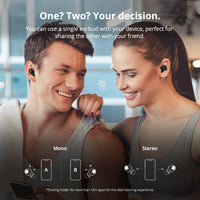 HKM-709395 Spunky Beat Wireless Earbuds with APTX, CVC™ 8.0 Noise Cancellation and 24 Hours Playtime
