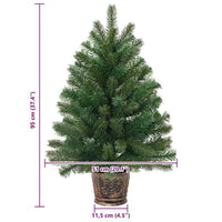 HKM-709459 Artificial Christmas Tree 95 cm with Realistic PVC and PE Branches for Indoor and Outdoor Use