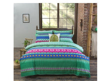 HKM-709651 Four-Piece Printed Polyester Bedding Set with Various Sizes and Pillowcase Options
