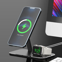 HKM-709715 Alloy Watch Charging Stand with Data Cable Accessories for Desktop Use