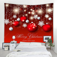 HKM-709779 Polyester Christmas Wall Blanket - Simple Modern Rectangle Design, Hand Washable