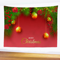 HKM-709779 Polyester Christmas Wall Blanket - Simple Modern Rectangle Design, Hand Washable