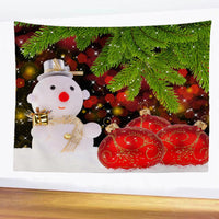 HKM-709779 Polyester Christmas Wall Blanket - Simple Modern Rectangle Design, Hand Washable