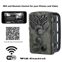 HKM-709843 Live WiFi App Bluetooth Control Field Tracking Camera 20MP 1080P, Night Vision & Long Standby Time