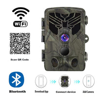 HKM-709843 Live WiFi App Bluetooth Control Field Tracking Camera 20MP 1080P, Night Vision & Long Standby Time