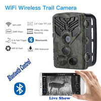 HKM-709843 Live WiFi App Bluetooth Control Field Tracking Camera 20MP 1080P, Night Vision & Long Standby Time