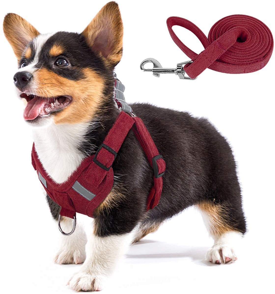 HKM-709843 Reflective No-Pull Dog Harness with LED Lights and Adjustable Comfort Strap