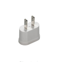 HKM-709843 USA to EU Travel Adapter - White Plug Converter with Dual Round Pin Output