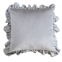 HKM-710035 Jacquard Ruffle Velvet Cushion Cover – Modern Simple Design, 45x45CM, Dutch Flannel