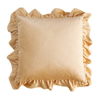 HKM-710035 Jacquard Ruffle Velvet Cushion Cover – Modern Simple Design, 45x45CM, Dutch Flannel