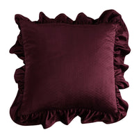 HKM-710035 Jacquard Ruffle Velvet Cushion Cover – Modern Simple Design, 45x45CM, Dutch Flannel