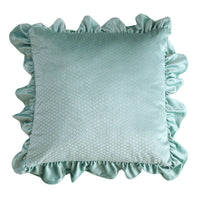 HKM-710035 Jacquard Ruffle Velvet Cushion Cover – Modern Simple Design, 45x45CM, Dutch Flannel