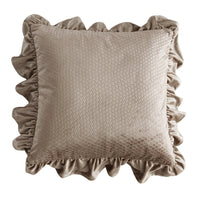 HKM-710035 Jacquard Ruffle Velvet Cushion Cover – Modern Simple Design, 45x45CM, Dutch Flannel