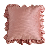 HKM-710035 Jacquard Ruffle Velvet Cushion Cover – Modern Simple Design, 45x45CM, Dutch Flannel