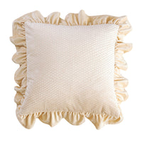 HKM-710035 Jacquard Ruffle Velvet Cushion Cover – Modern Simple Design, 45x45CM, Dutch Flannel