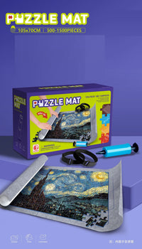 HKM-710163 Jigsaw Puzzle Roll-Up Mat for Up to 1500 Pieces - Ideal for All Ages