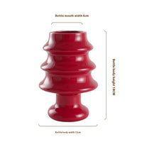 HKM-710291 Gingerbread Man Ceramic Vase for Modern Floral Arrangements, Hand-Painted Glazed Design