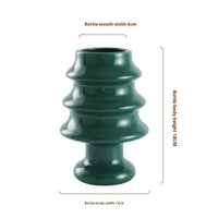 HKM-710291 Gingerbread Man Ceramic Vase for Modern Floral Arrangements, Hand-Painted Glazed Design