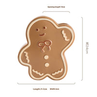 HKM-710291 Gingerbread Man Ceramic Vase for Modern Floral Arrangements, Hand-Painted Glazed Design