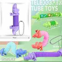 HKM-710291 LED Light-Up Giraffe Pop Tubes Sensory Toy for Kids and Adults, Educational Fidget Fun
