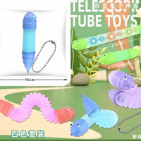 HKM-710291 LED Light-Up Giraffe Pop Tubes Sensory Toy for Kids and Adults, Educational Fidget Fun