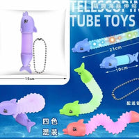HKM-710291 LED Light-Up Giraffe Pop Tubes Sensory Toy for Kids and Adults, Educational Fidget Fun