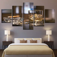 HKM-710419 Modern Decorative Canvas Art Set - Cigar, Grain & Oil Painting - Multiple Sizes Available