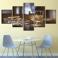 HKM-710419 Modern Decorative Canvas Art Set - Cigar, Grain & Oil Painting - Multiple Sizes Available