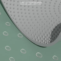 HKM-710419 Silicone Sand-proof Cat Litter Box Mat - Easy Clean, Space-saving Design Available in Grey, Pink, Blue, Purple