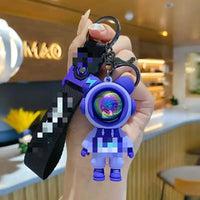 HKM-710483 3D Cartoon Bear Keychain in Silicone for Men and Women, Fashionable Key Pendant for Bags and Cars