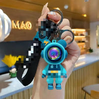 HKM-710483 3D Cartoon Bear Keychain in Silicone for Men and Women, Fashionable Key Pendant for Bags and Cars