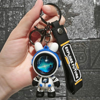 HKM-710483 3D Cartoon Bear Keychain in Silicone for Men and Women, Fashionable Key Pendant for Bags and Cars