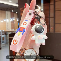 HKM-710483 3D Cartoon Bear Keychain in Silicone for Men and Women, Fashionable Key Pendant for Bags and Cars