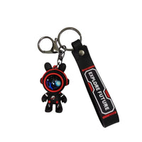 HKM-710483 3D Cartoon Bear Keychain in Silicone for Men and Women, Fashionable Key Pendant for Bags and Cars