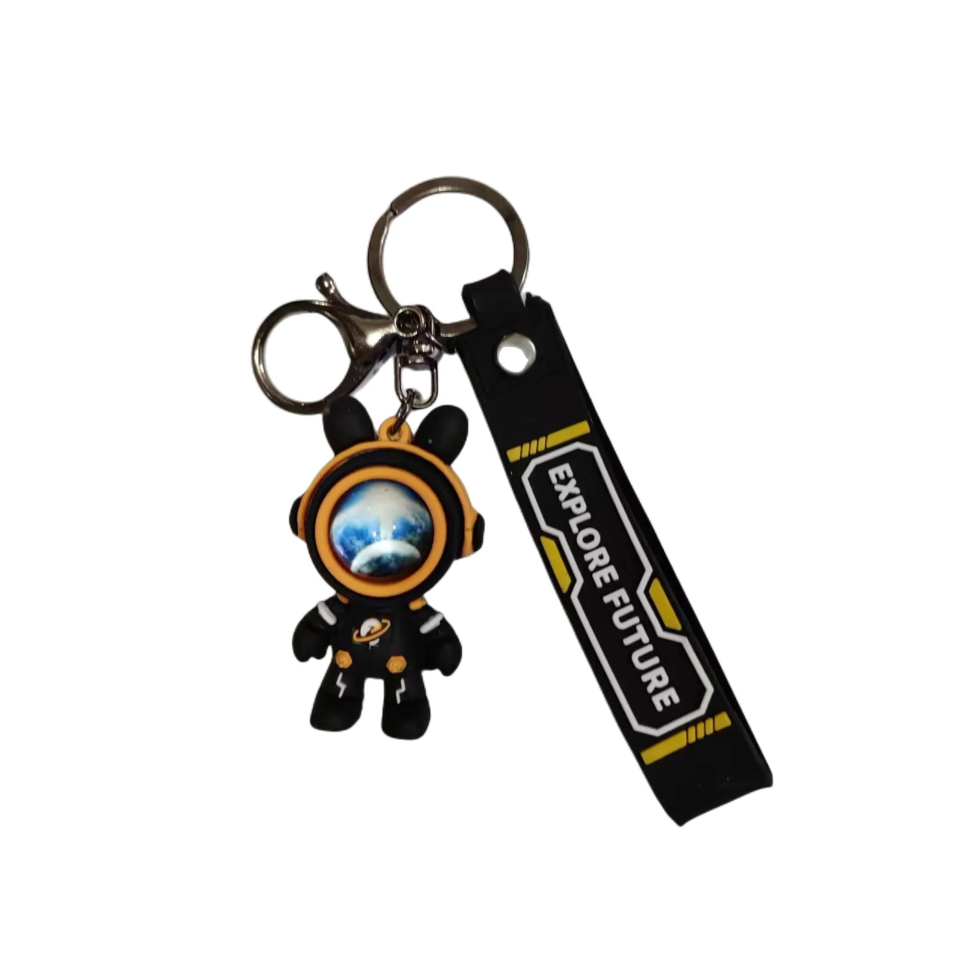 HKM-710483 3D Cartoon Bear Keychain in Silicone for Men and Women, Fashionable Key Pendant for Bags and Cars