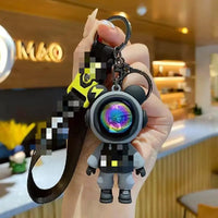 HKM-710483 3D Cartoon Bear Keychain in Silicone for Men and Women, Fashionable Key Pendant for Bags and Cars
