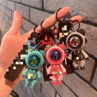 HKM-710483 3D Cartoon Bear Keychain in Silicone for Men and Women, Fashionable Key Pendant for Bags and Cars