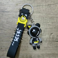 HKM-710483 3D Cartoon Bear Keychain in Silicone for Men and Women, Fashionable Key Pendant for Bags and Cars