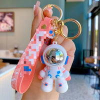 HKM-710483 3D Cartoon Bear Keychain in Silicone for Men and Women, Fashionable Key Pendant for Bags and Cars